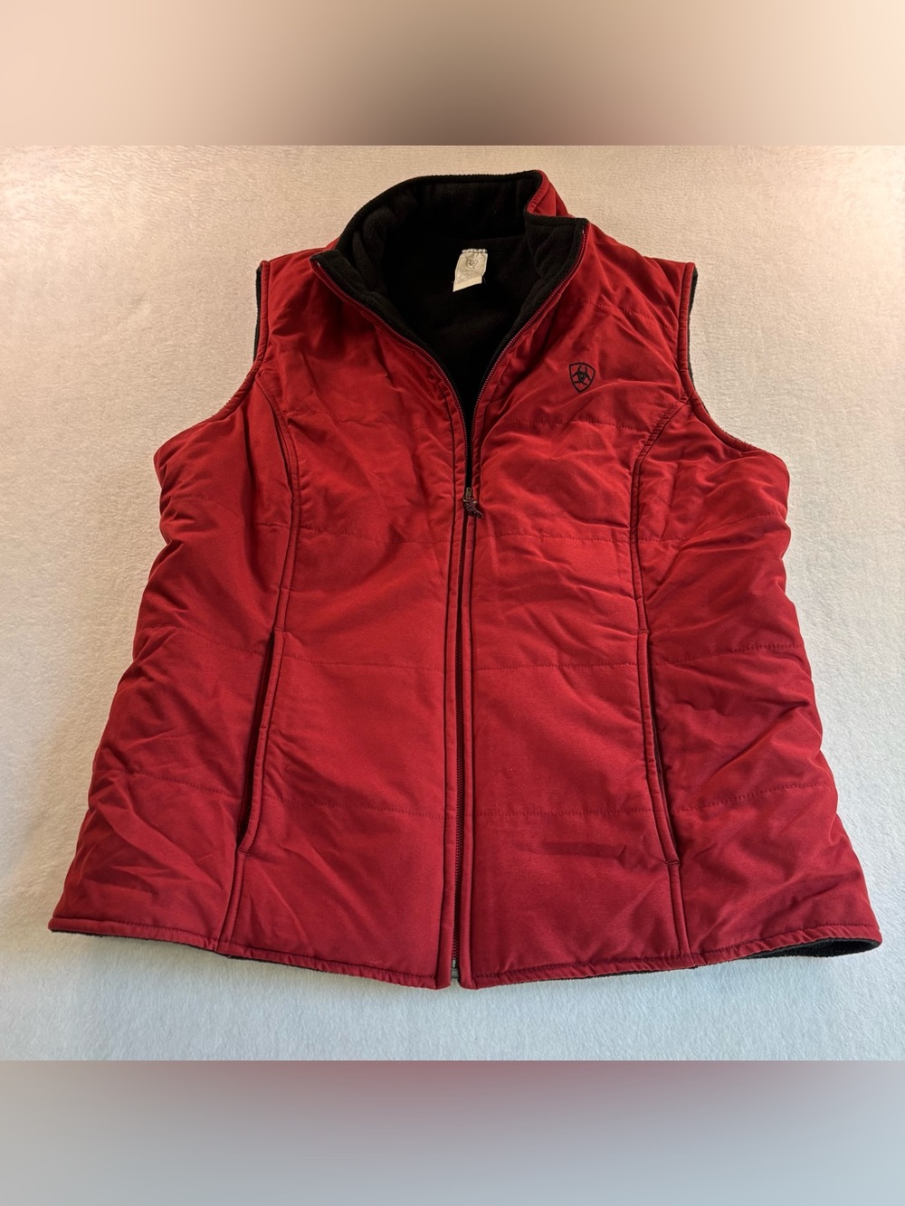 Ariat Women's Deep Red Quilted Vest